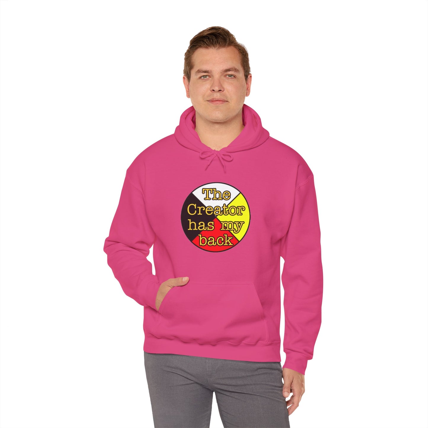 The creator has my back Unisex Heavy Blend™ Hooded Sweatshirt