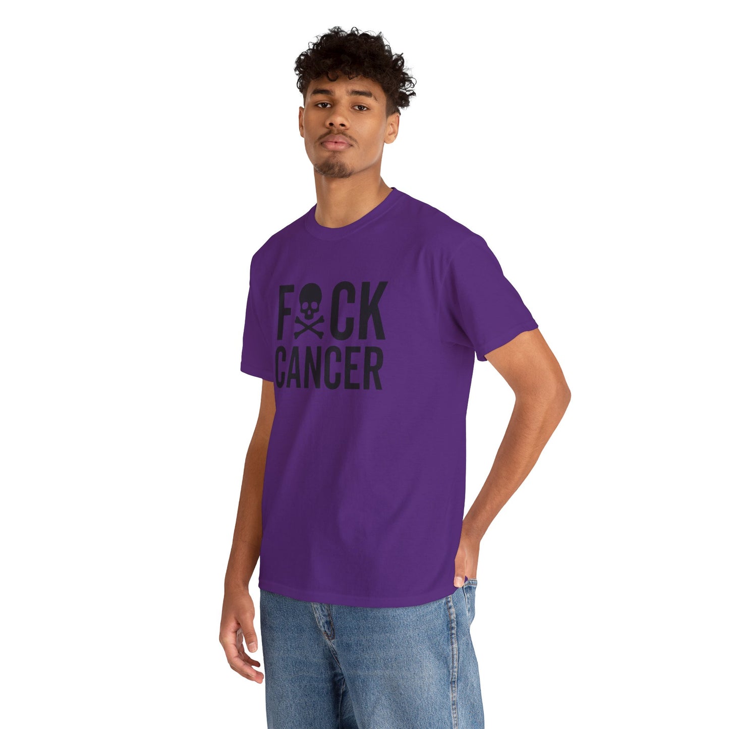 F*ck cancer Unisex Heavy Cotton Tee