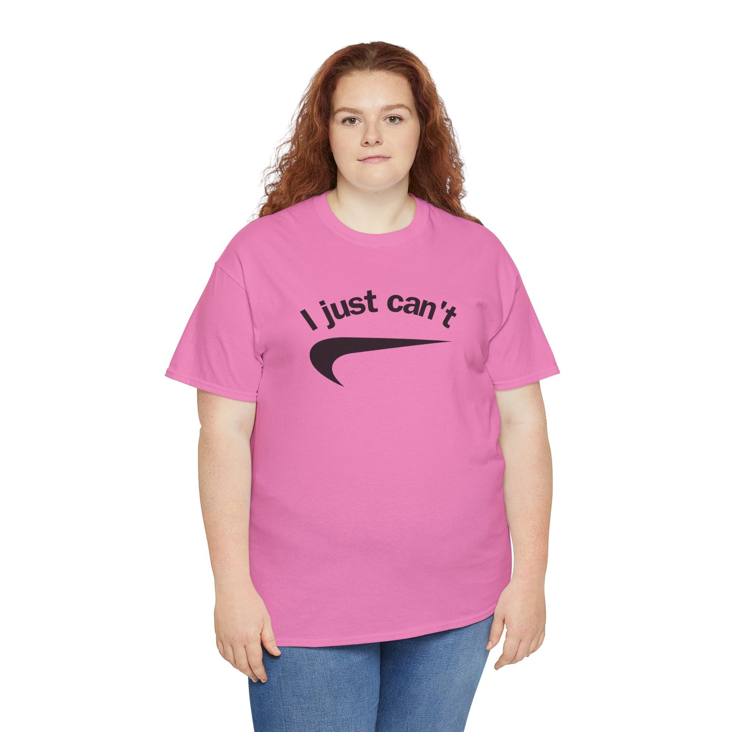 I just can't Unisex Heavy Cotton Tee