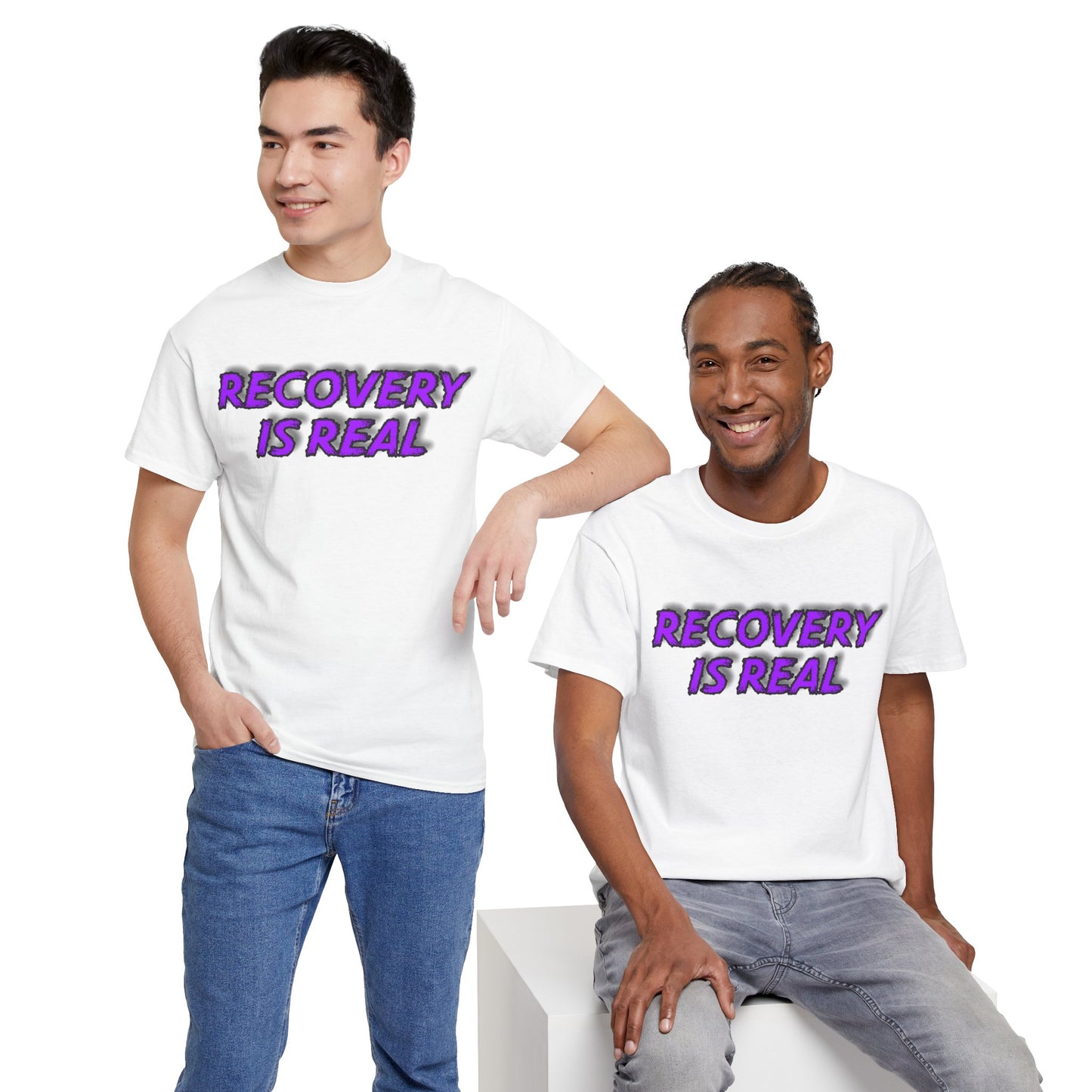 Recovery Is Real Unisex Heavy Cotton Tee