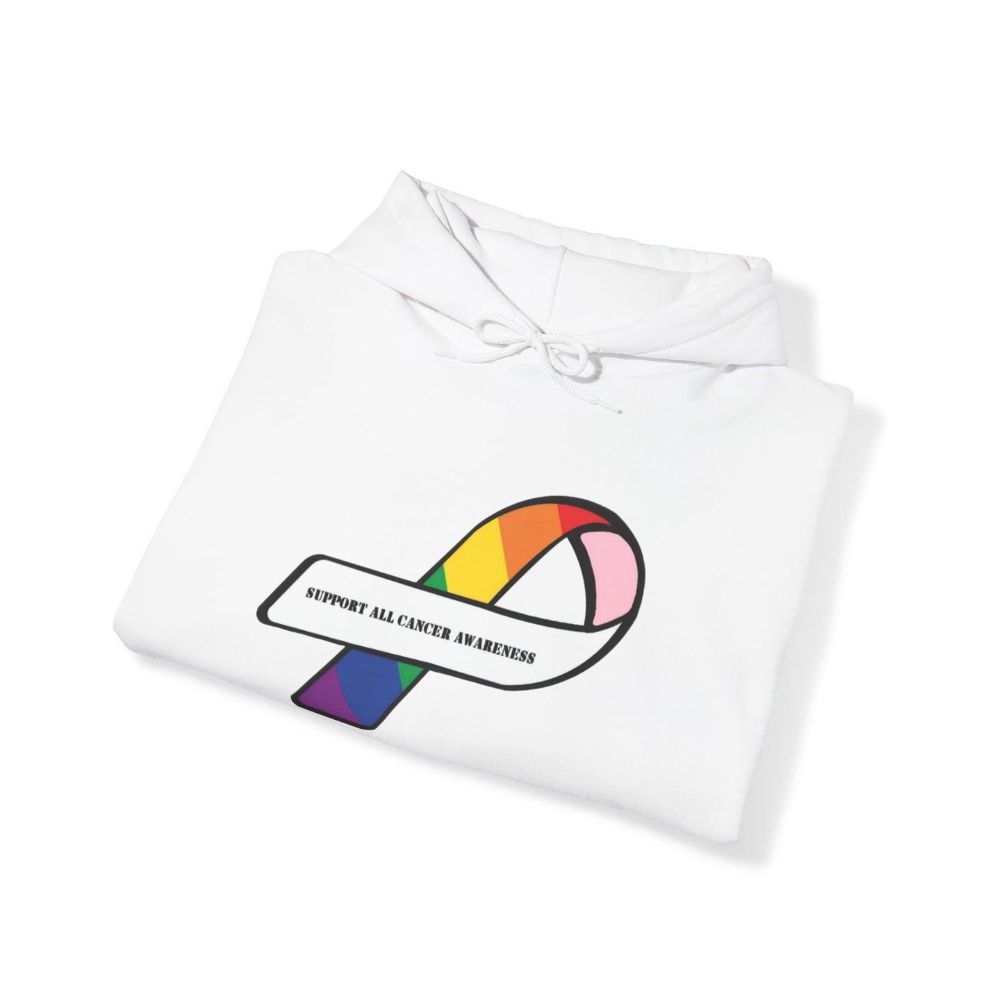 Support all cancer awareness Unisex Heavy Blend™ Hooded Sweatshirt