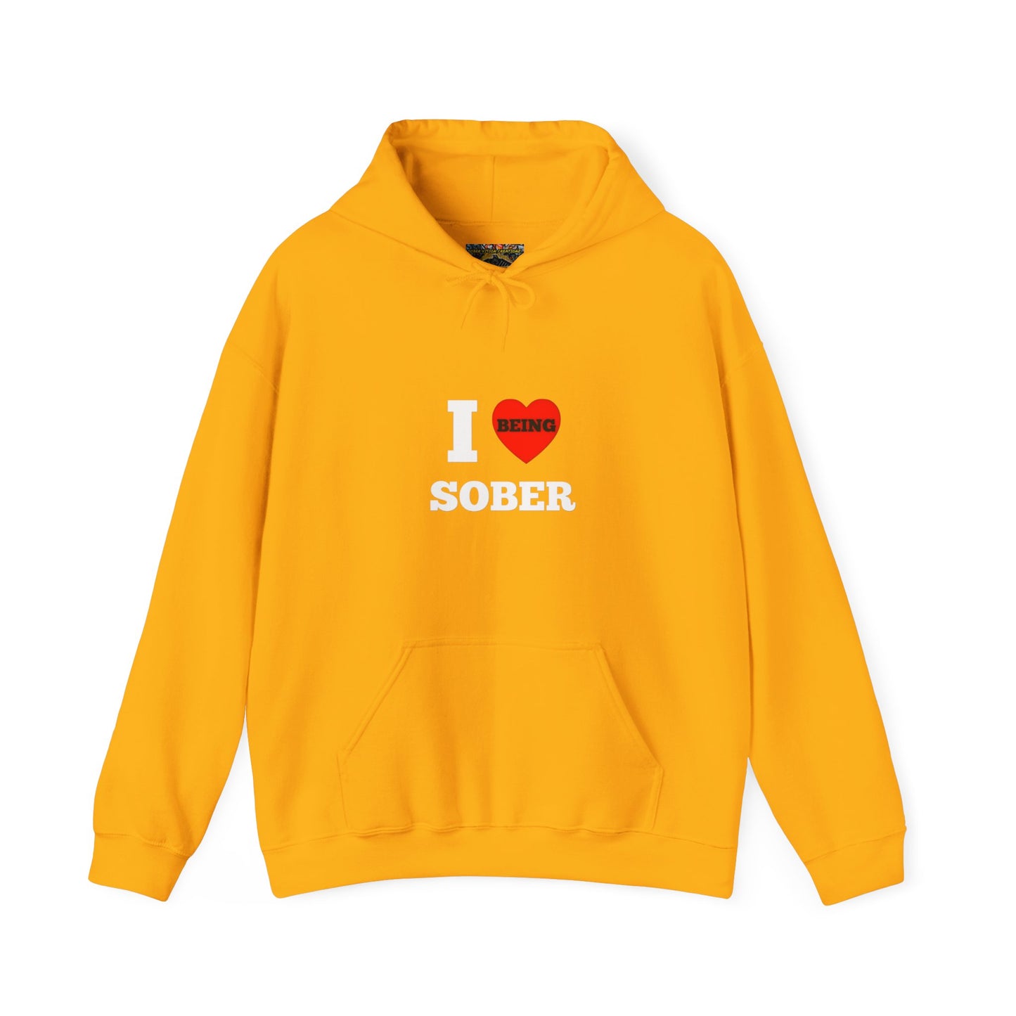 I love being sober Unisex Heavy Blend™ Hooded Sweatshirt
