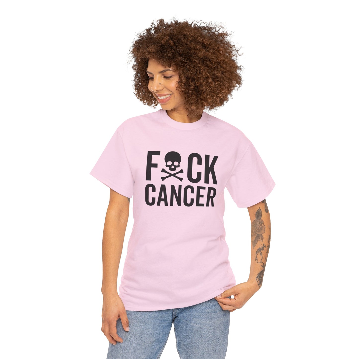 F*ck cancer Unisex Heavy Cotton Tee