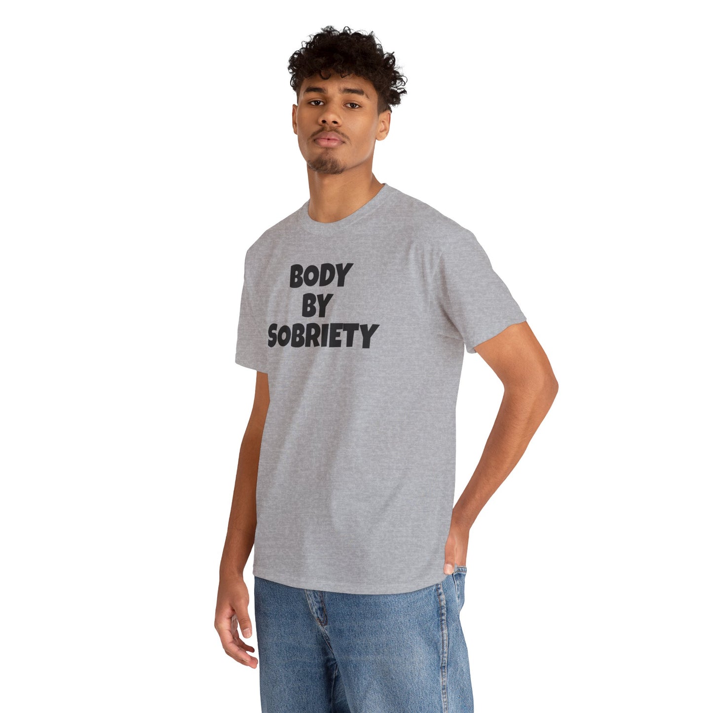 BODY BY SOBRIETY Unisex Heavy Cotton Tee