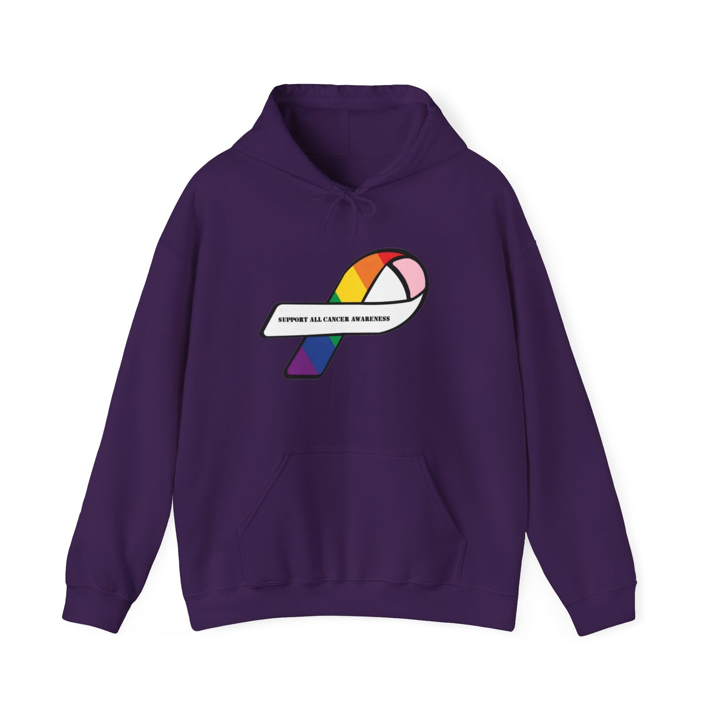 Support all cancer awareness Unisex Heavy Blend™ Hooded Sweatshirt