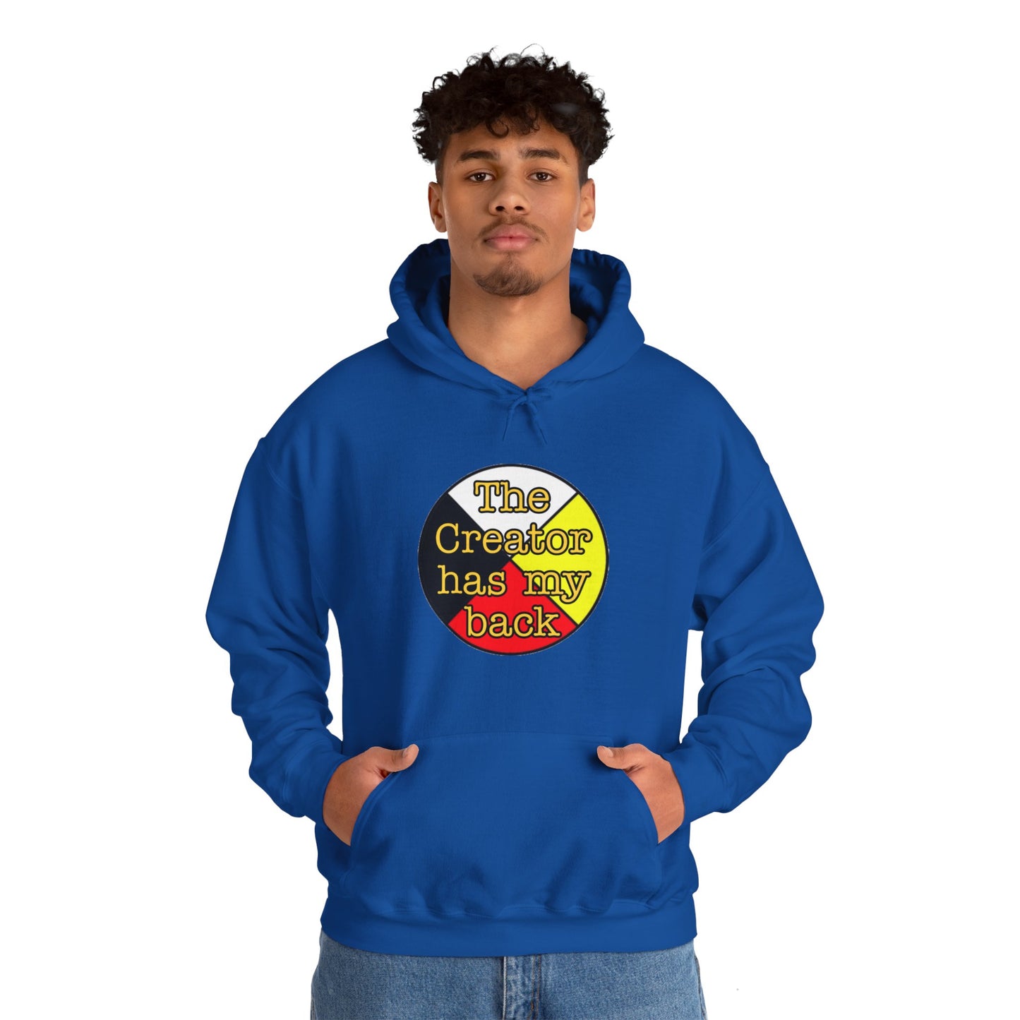 The creator has my back Unisex Heavy Blend™ Hooded Sweatshirt