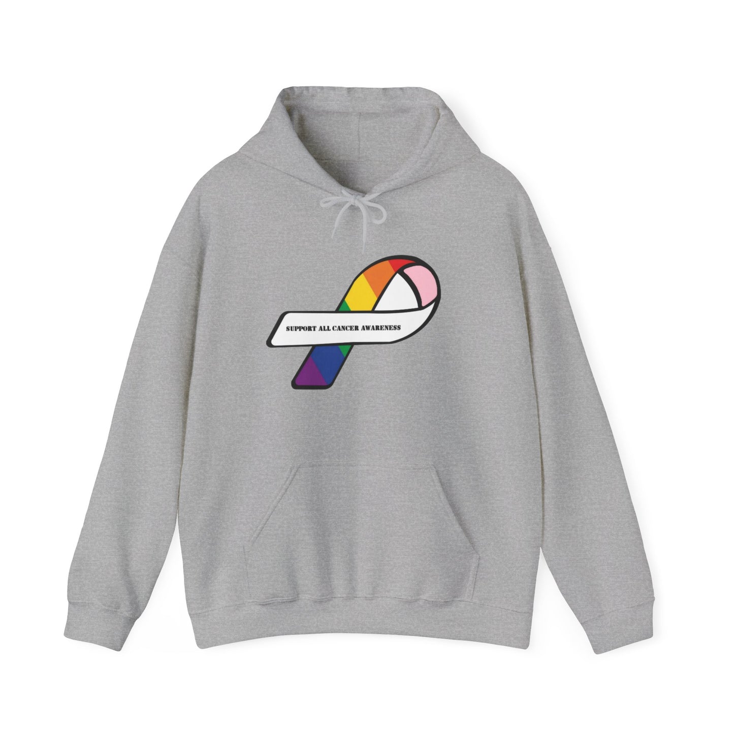 Support all cancer awareness Unisex Heavy Blend™ Hooded Sweatshirt