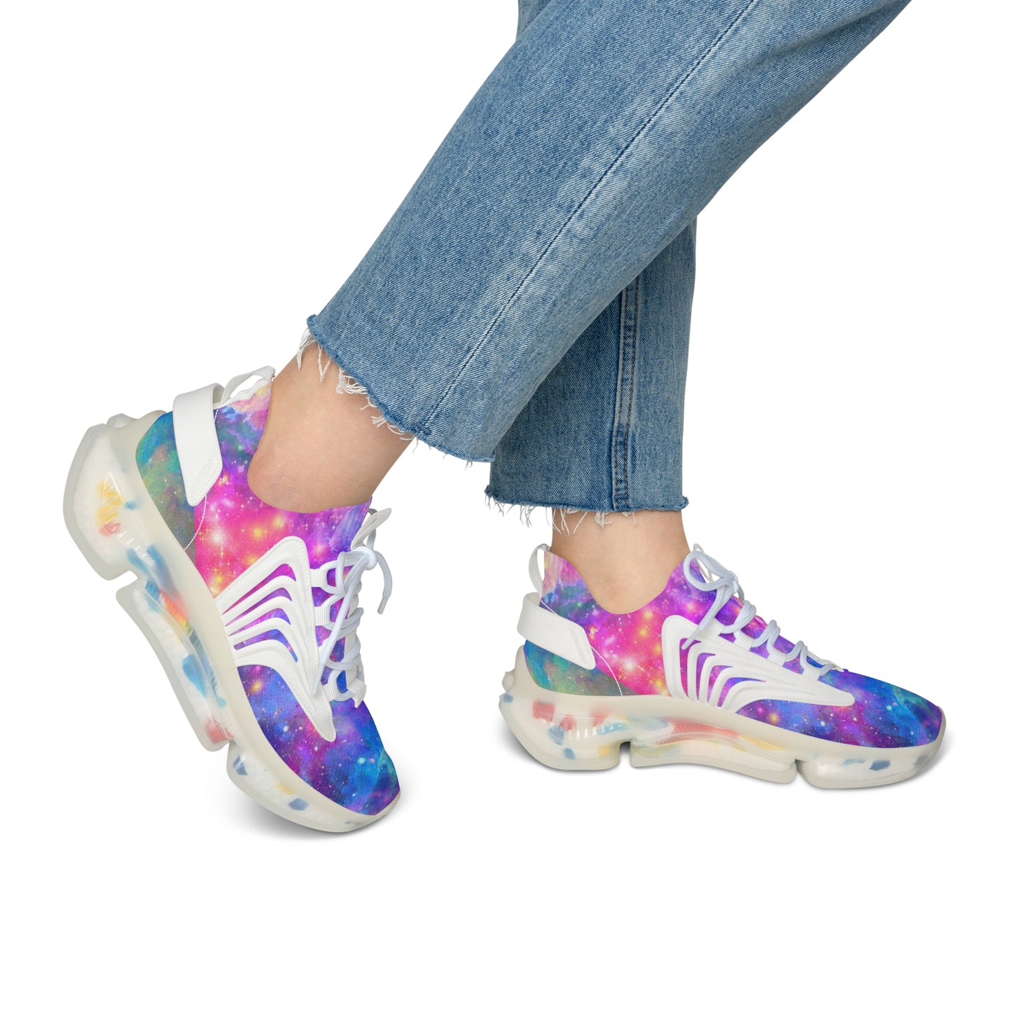 Women's girly galaxy Mesh Sneakers