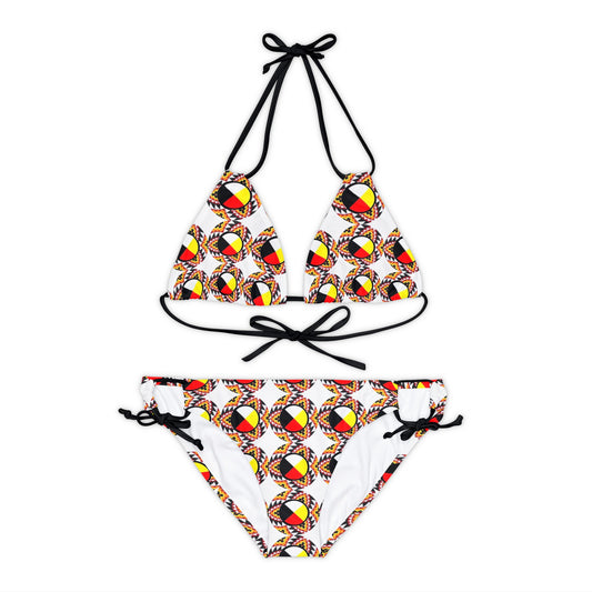 Medicine wheel Strappy Bikini Set (AOP)