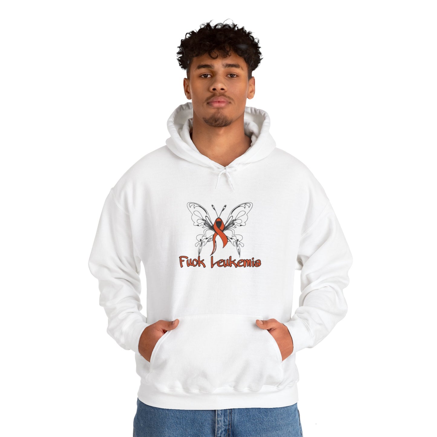 Fuck Leukemia Unisex Heavy Blend™ Hooded Sweatshirt