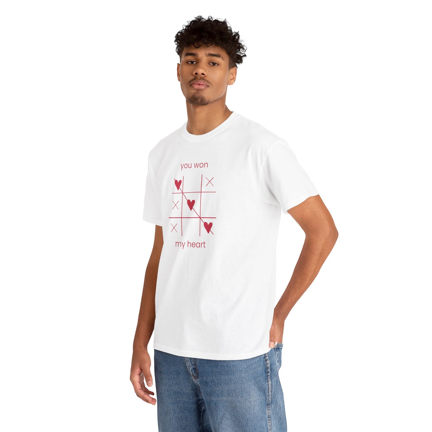 You won my heart Unisex Heavy Cotton Tee
