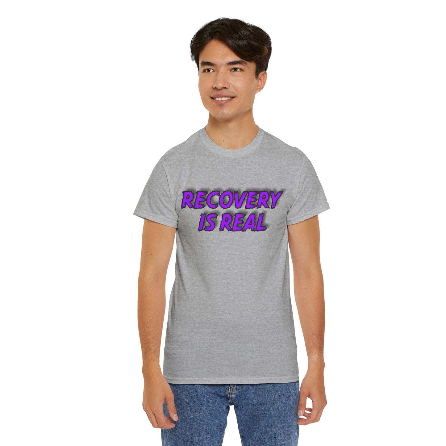 Recovery Is Real Unisex Heavy Cotton Tee