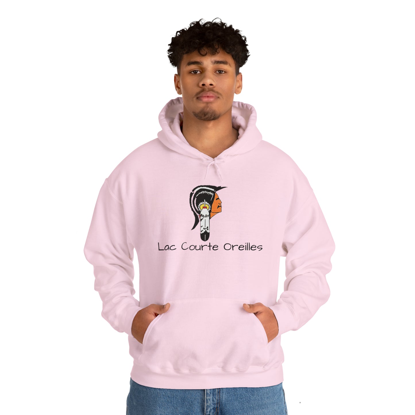 Lac Courte Oreilles logo Hooded Sweatshirt