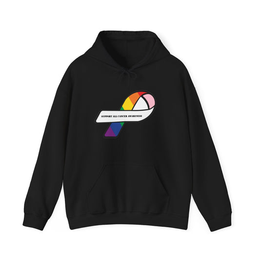 Support all cancer awareness Unisex Heavy Blend™ Hooded Sweatshirt