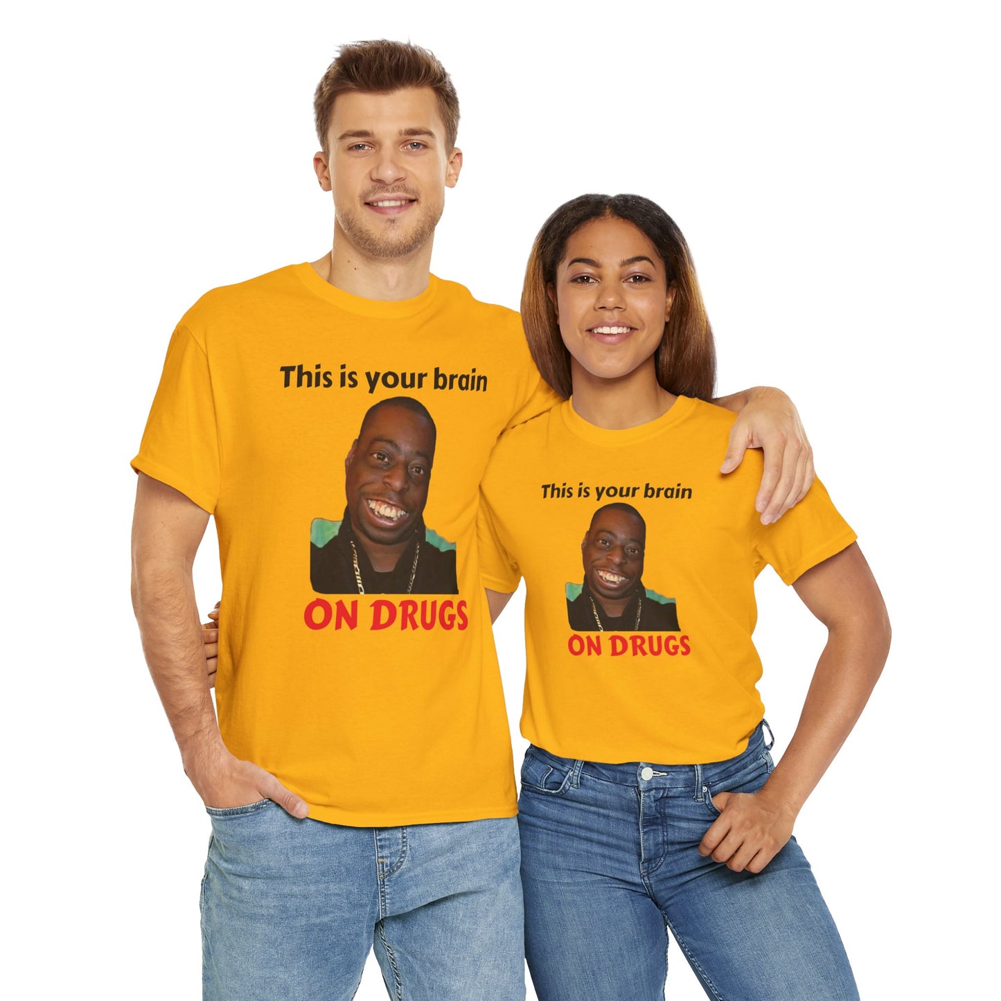 This is your brain on drugs Unisex Heavy Cotton Tee