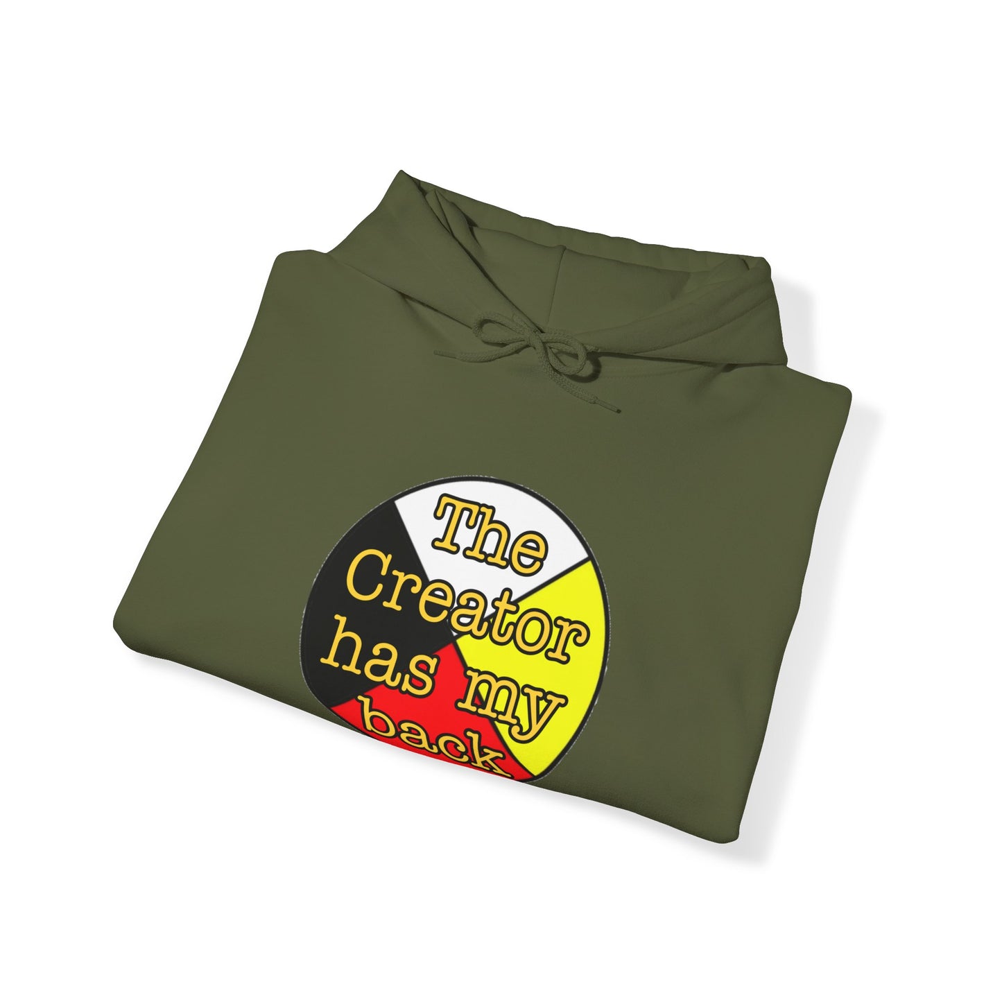 The creator has my back Unisex Heavy Blend™ Hooded Sweatshirt