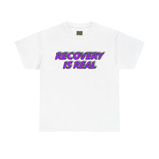 Recovery Is Real Unisex Heavy Cotton Tee