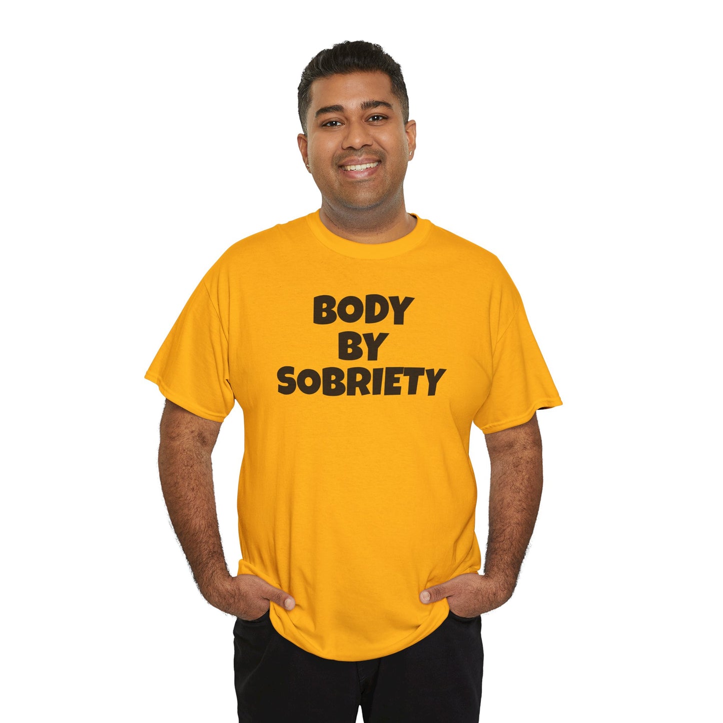 BODY BY SOBRIETY Unisex Heavy Cotton Tee