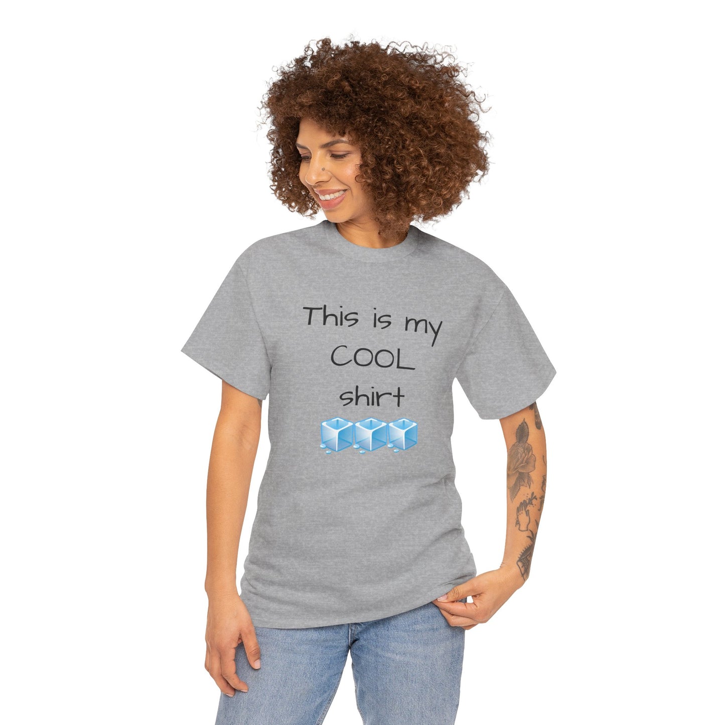 This is my cool shirt Unisex Heavy Cotton Tee by Summer P