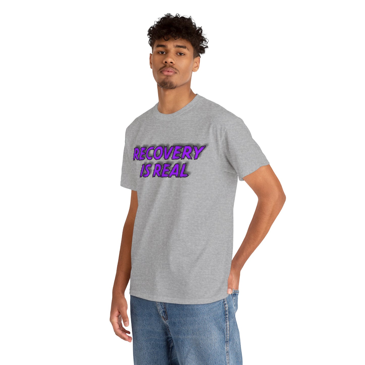 Recovery Is Real Unisex Heavy Cotton Tee