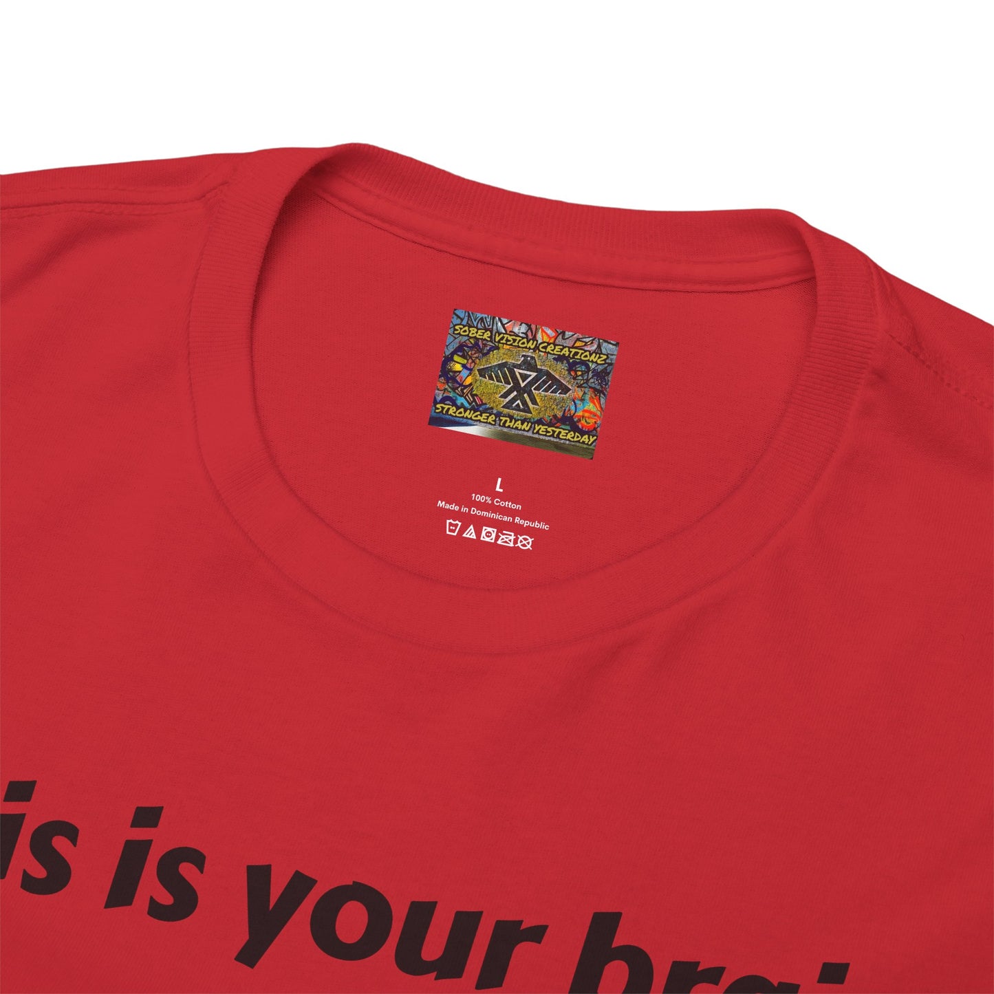 This is your brain on drugs Unisex Heavy Cotton Tee