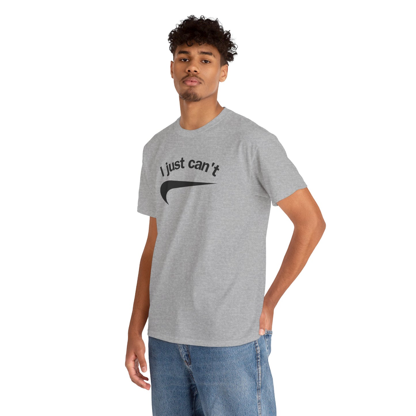I just can't Unisex Heavy Cotton Tee