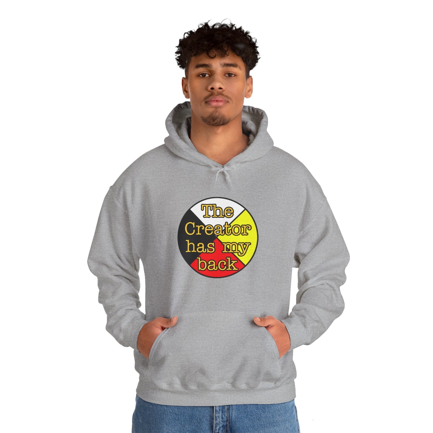 The creator has my back Unisex Heavy Blend™ Hooded Sweatshirt