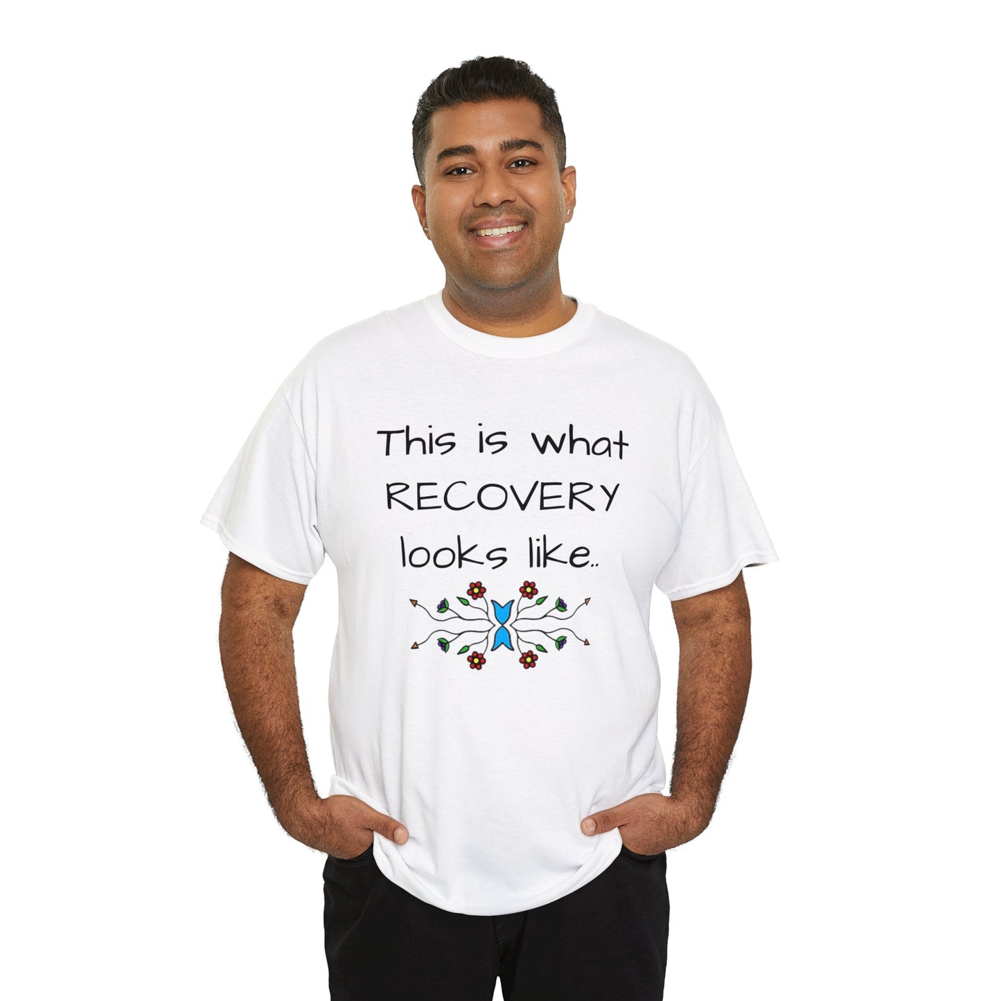 What RECOVERY looks like Unisex Heavy Cotton Tee