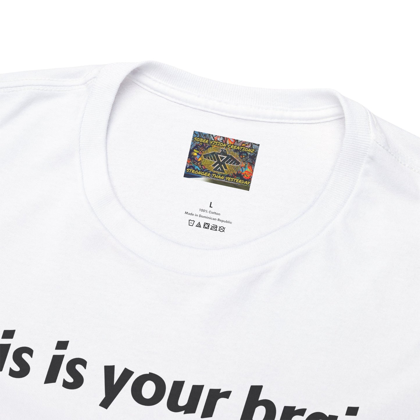 This is your brain on drugs Unisex Heavy Cotton Tee