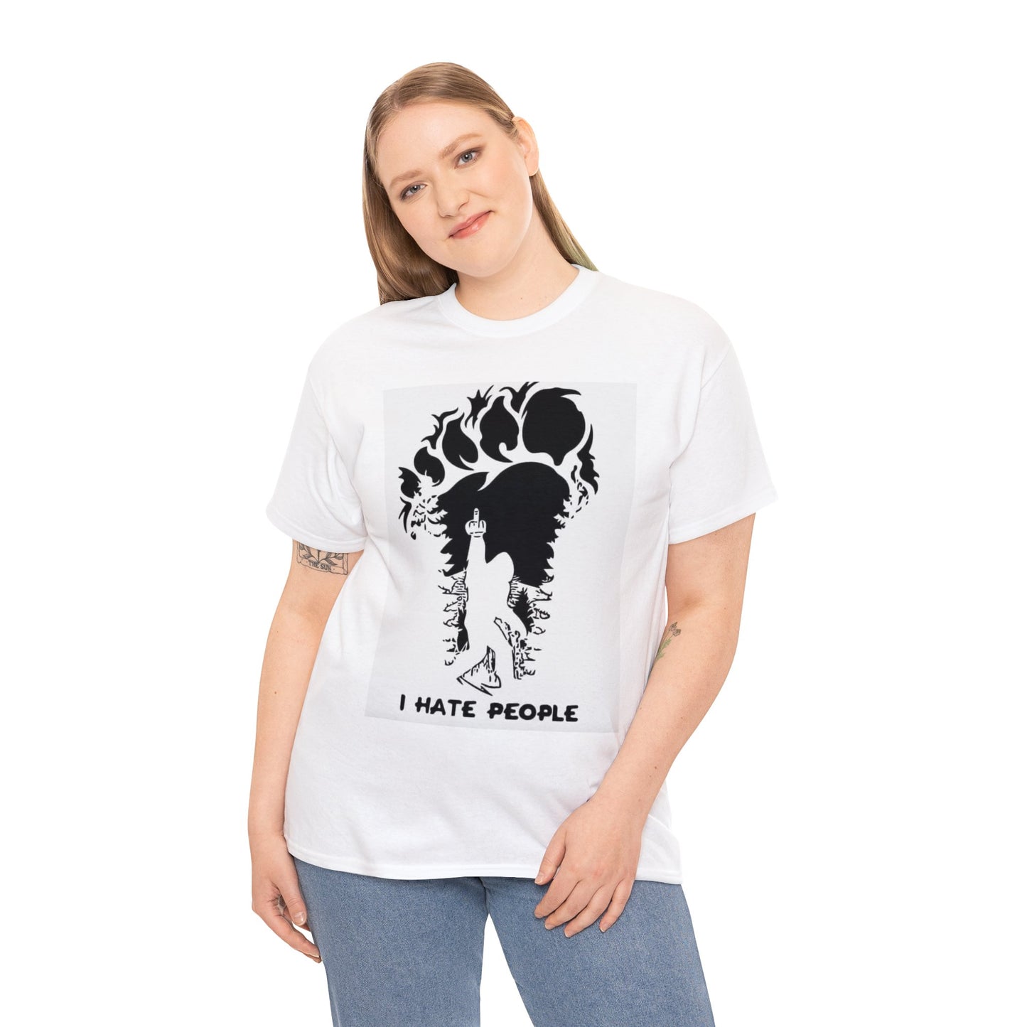 I hate people Unisex Heavy Cotton Tee