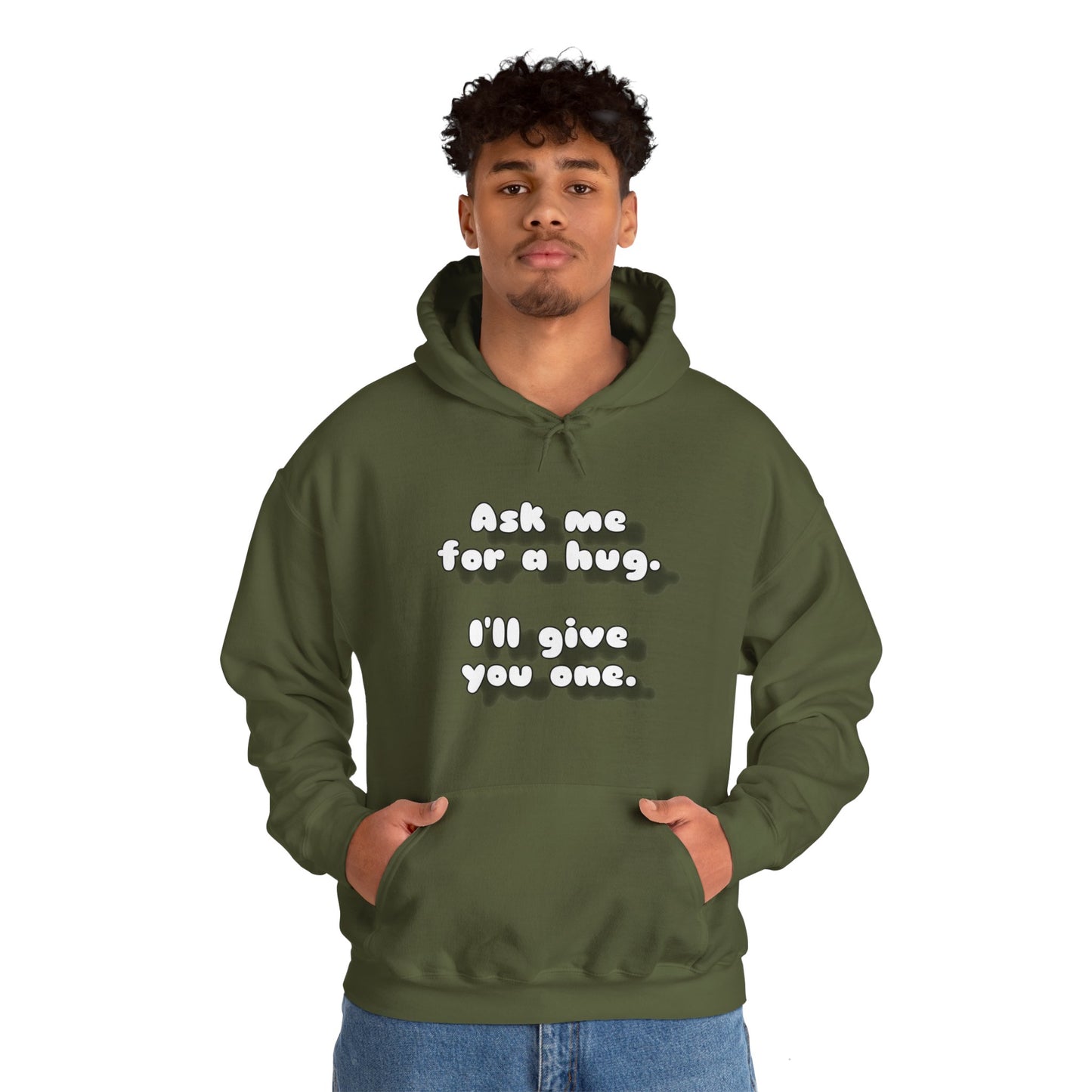 Ask me for a hug Unisex Heavy Blend™ Hooded Sweatshirt