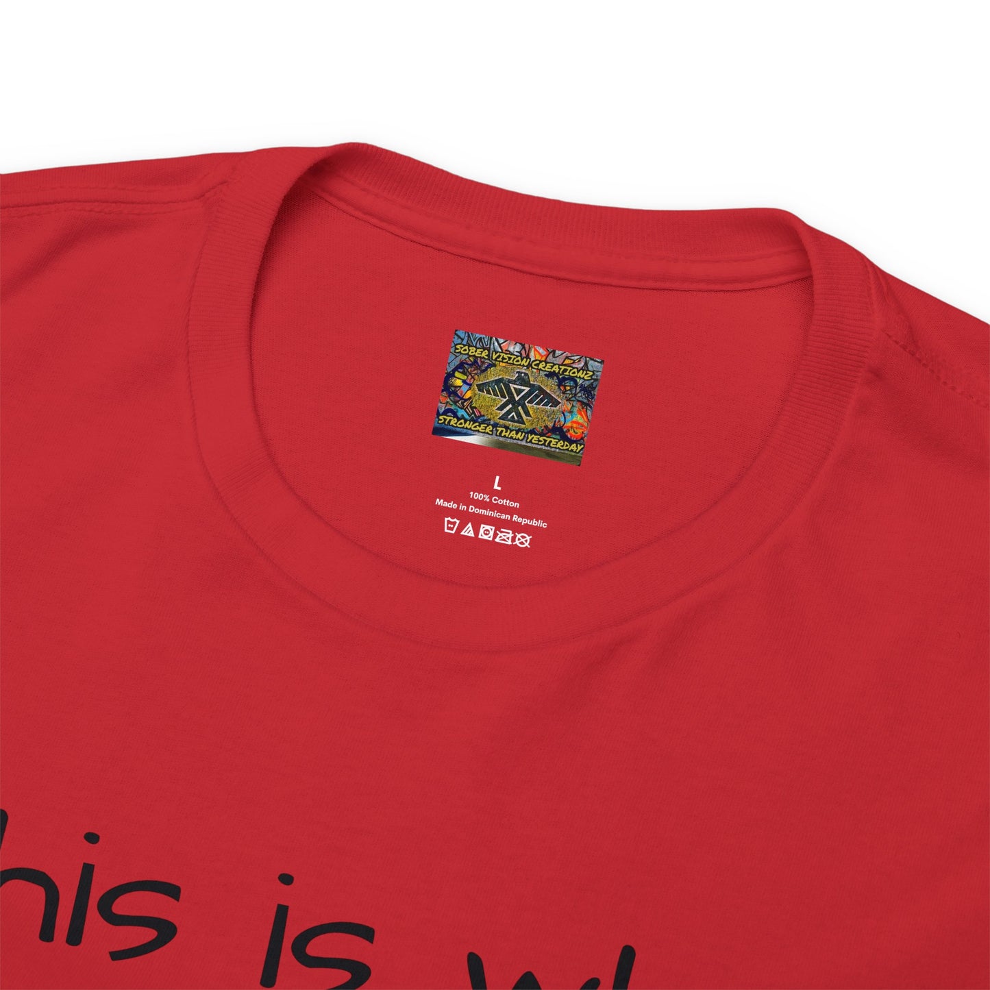 What RECOVERY looks like Unisex Heavy Cotton Tee