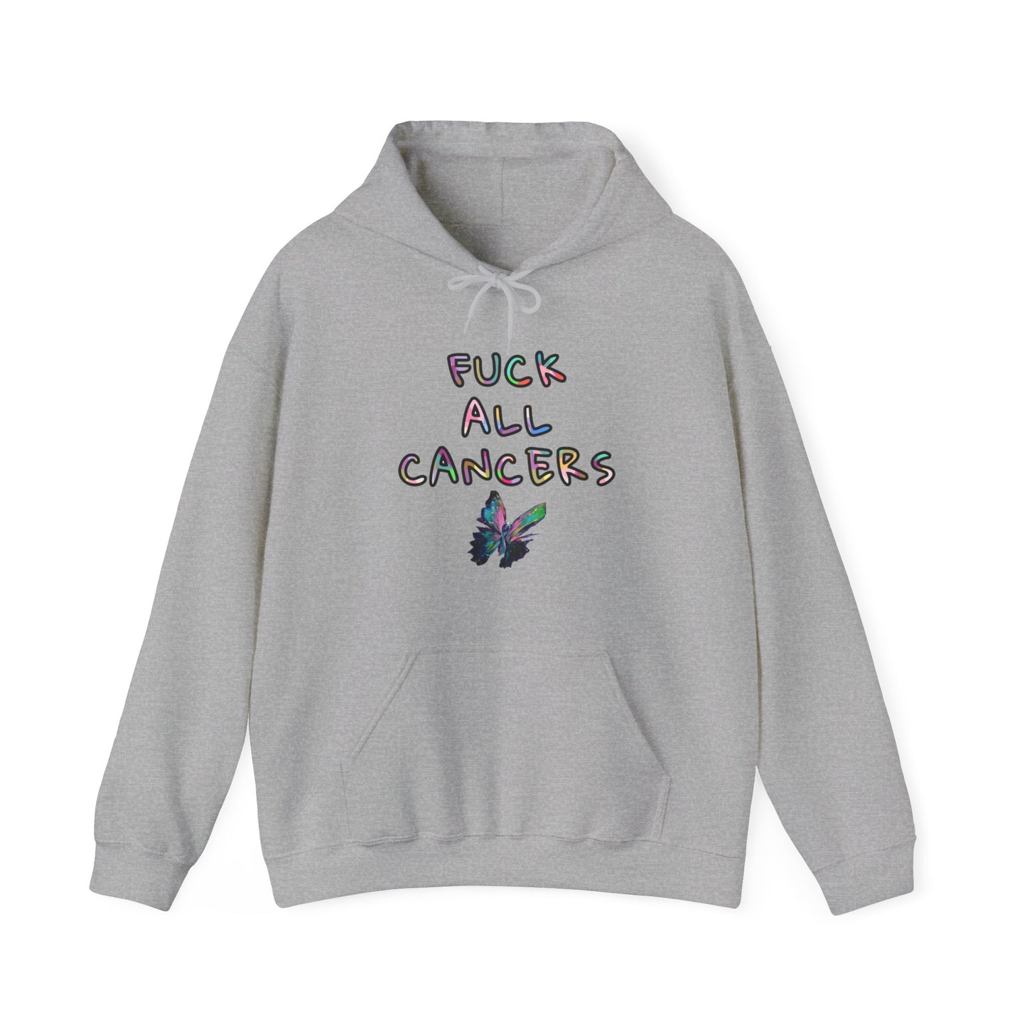 Fuck ALL cancers Unisex Heavy Blend™ Hooded Sweatshirt