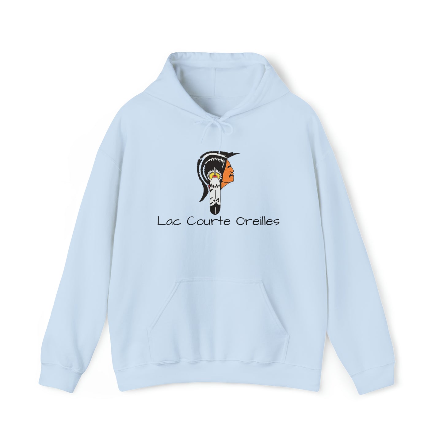 Lac Courte Oreilles logo Hooded Sweatshirt