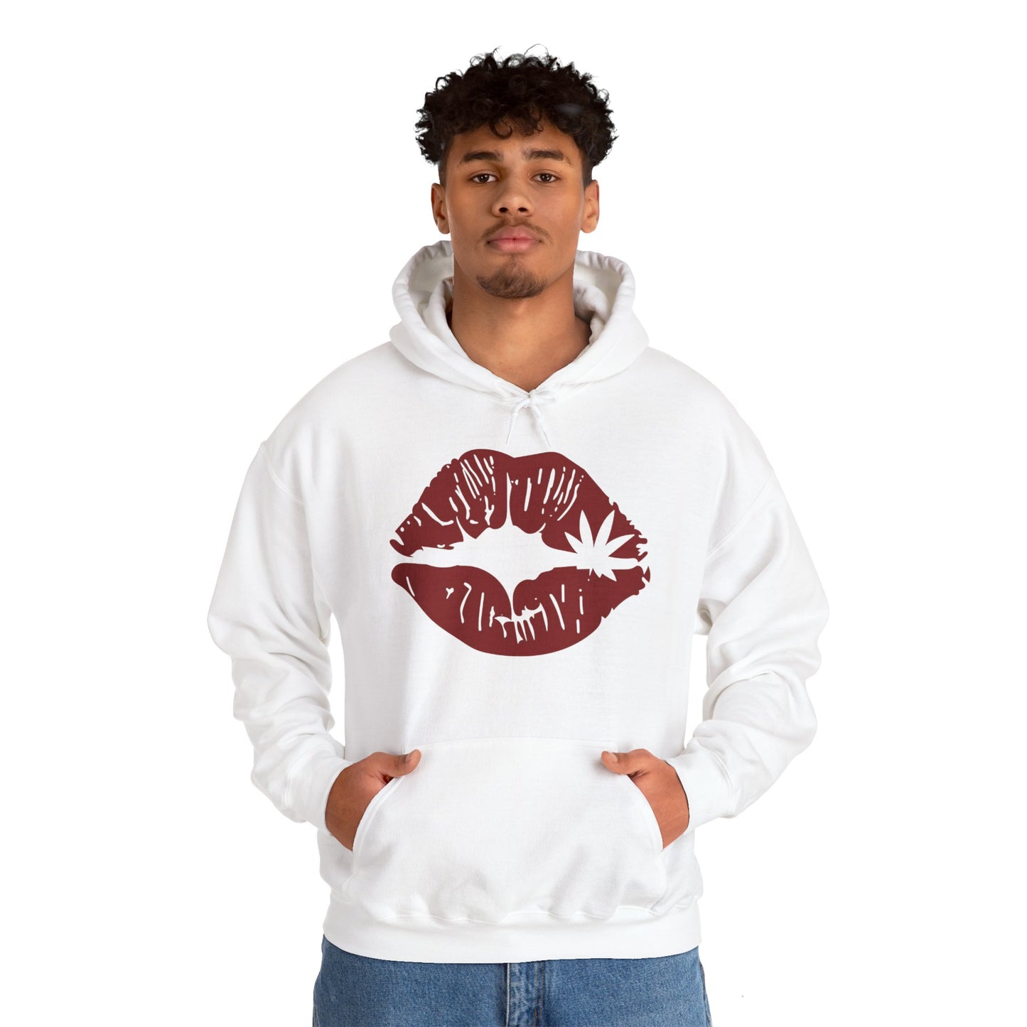 Weed kiss Unisex Heavy Blend™ Hooded Sweatshirt