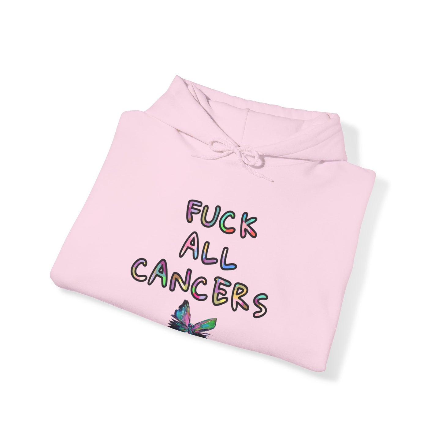 Fuck ALL cancers Unisex Heavy Blend™ Hooded Sweatshirt