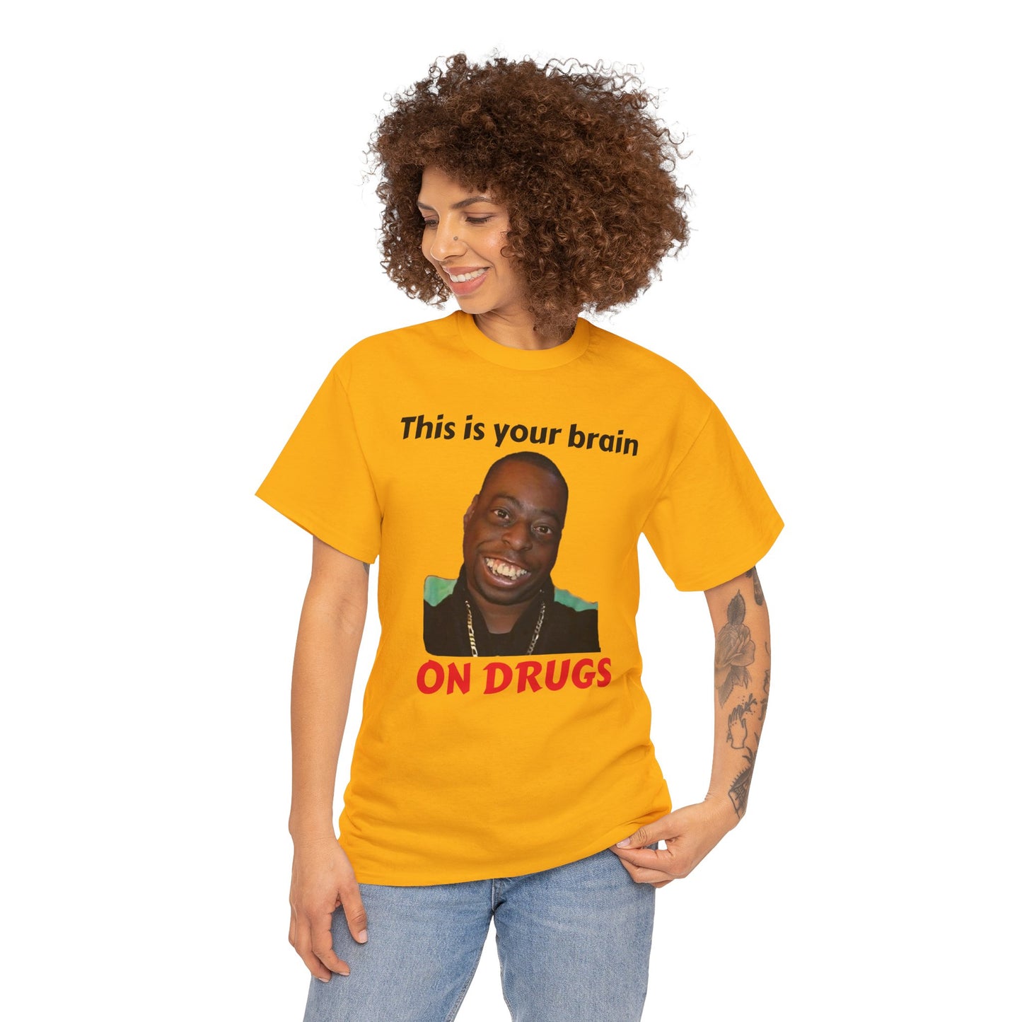 This is your brain on drugs Unisex Heavy Cotton Tee
