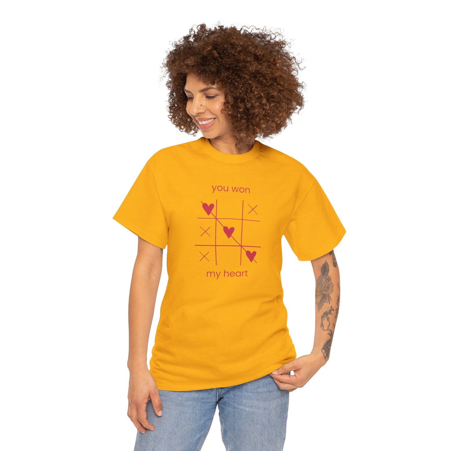 You won my heart Unisex Heavy Cotton Tee
