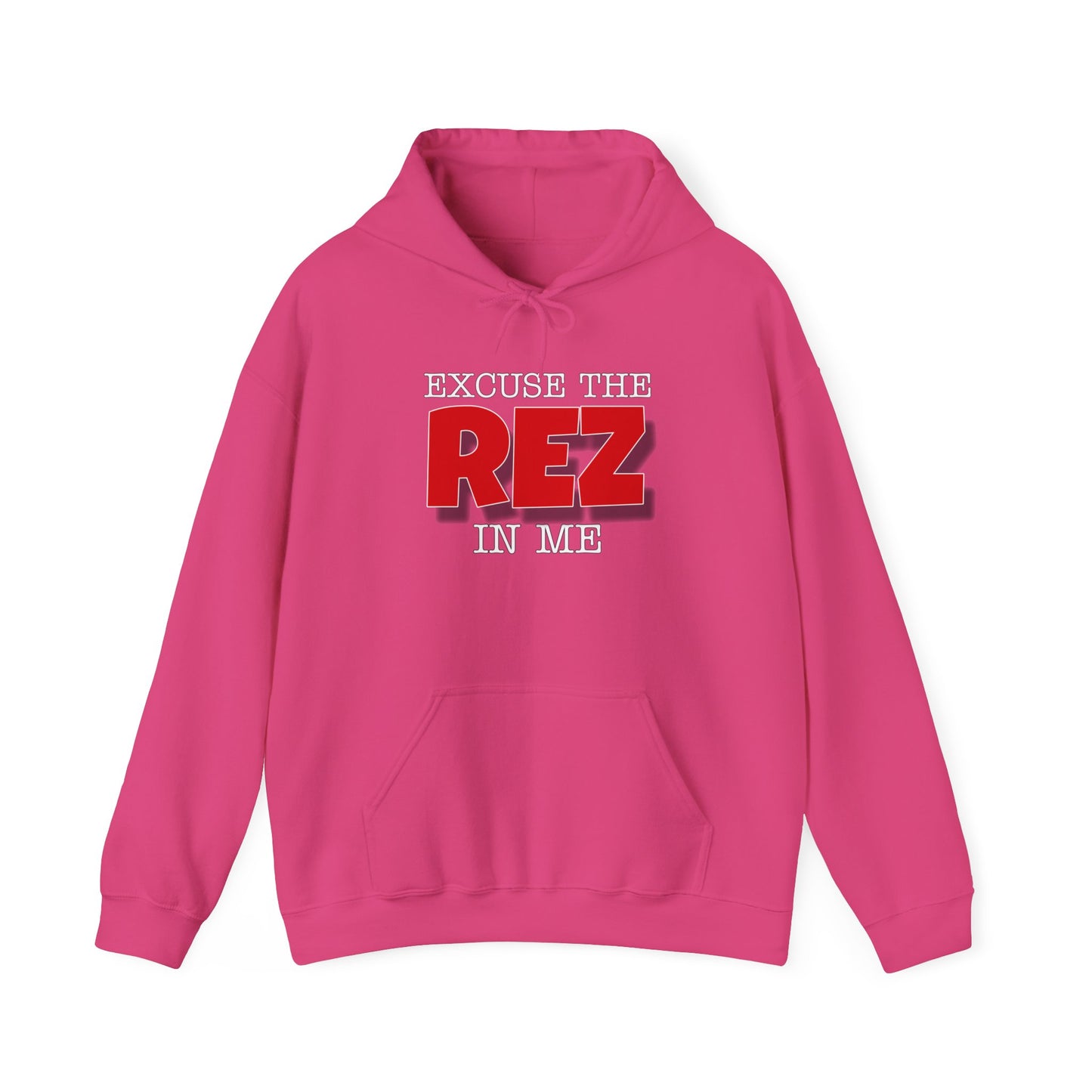 Excuse the rez in me Unisex Heavy Blend™ Hooded Sweatshirt