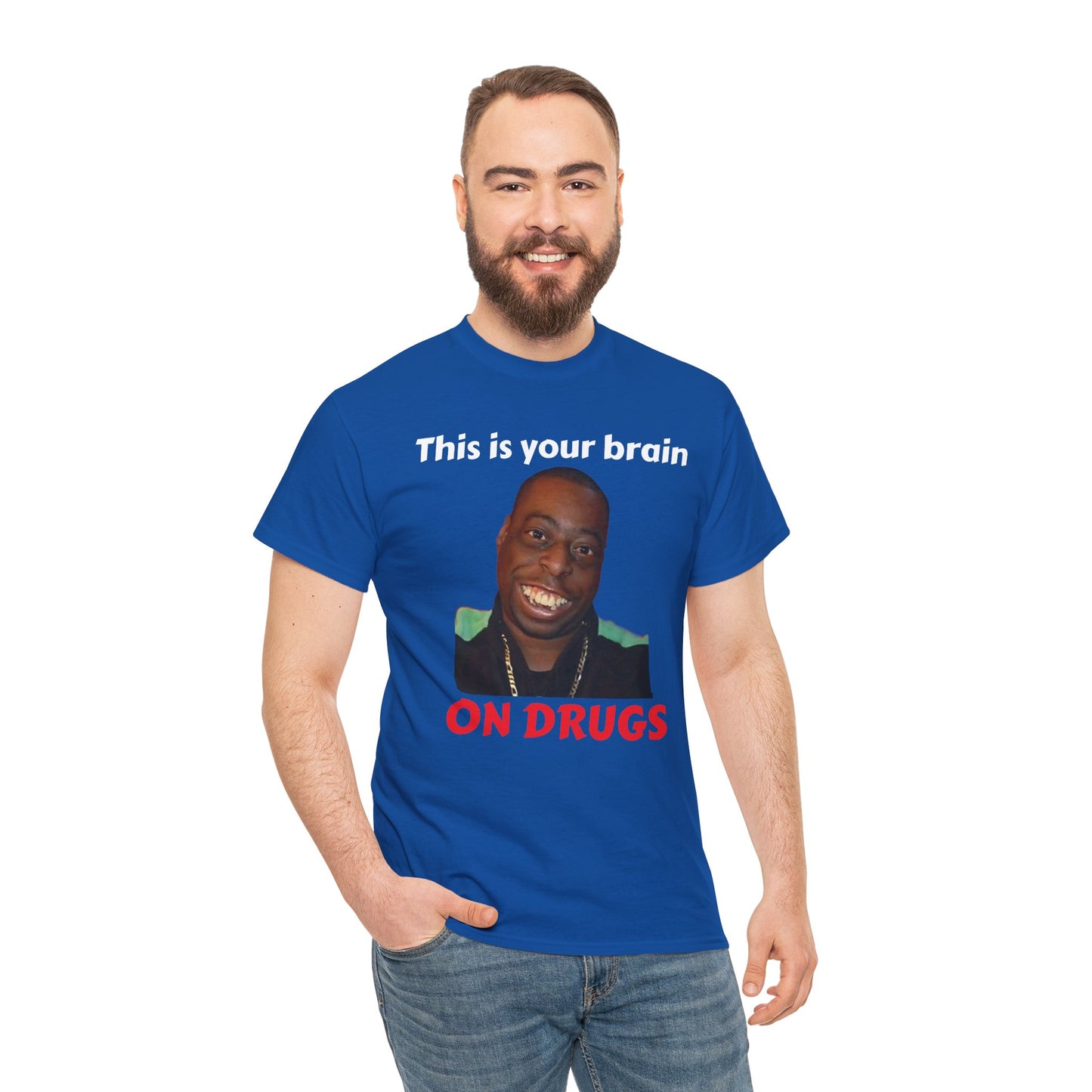 This is your brain on drugs Unisex Heavy Cotton Tee