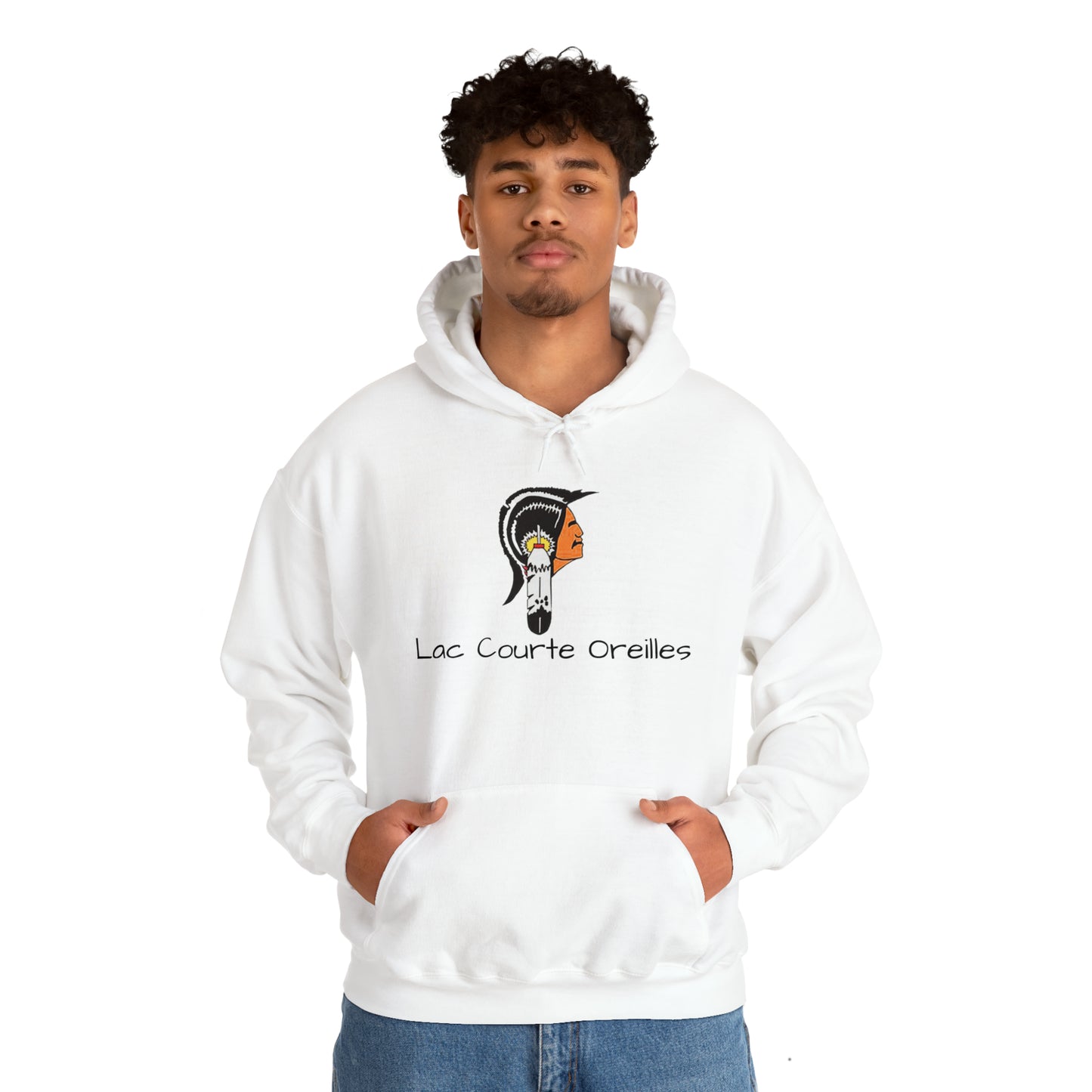 Lac Courte Oreilles logo Hooded Sweatshirt