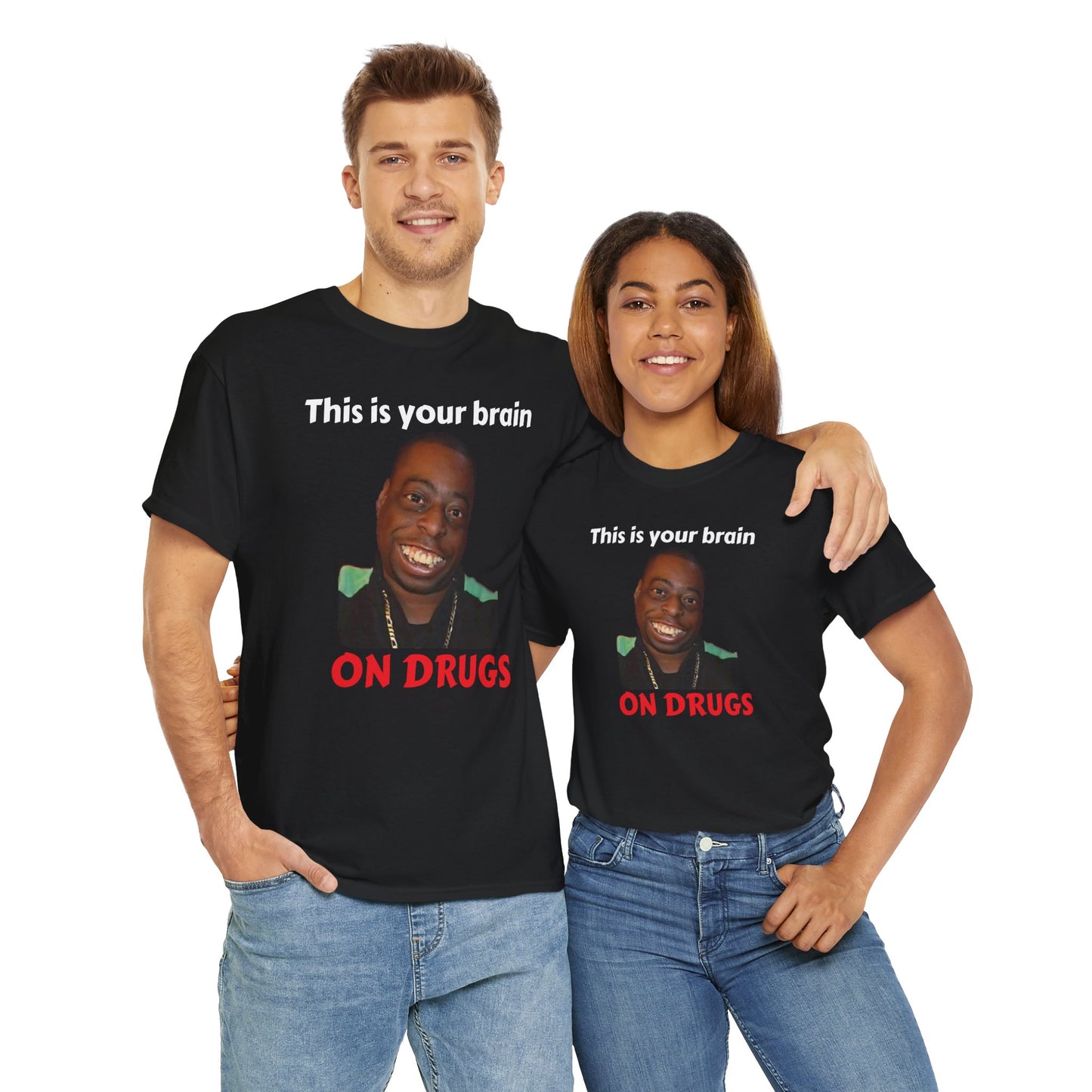 This is your brain on drugs Unisex Heavy Cotton Tee