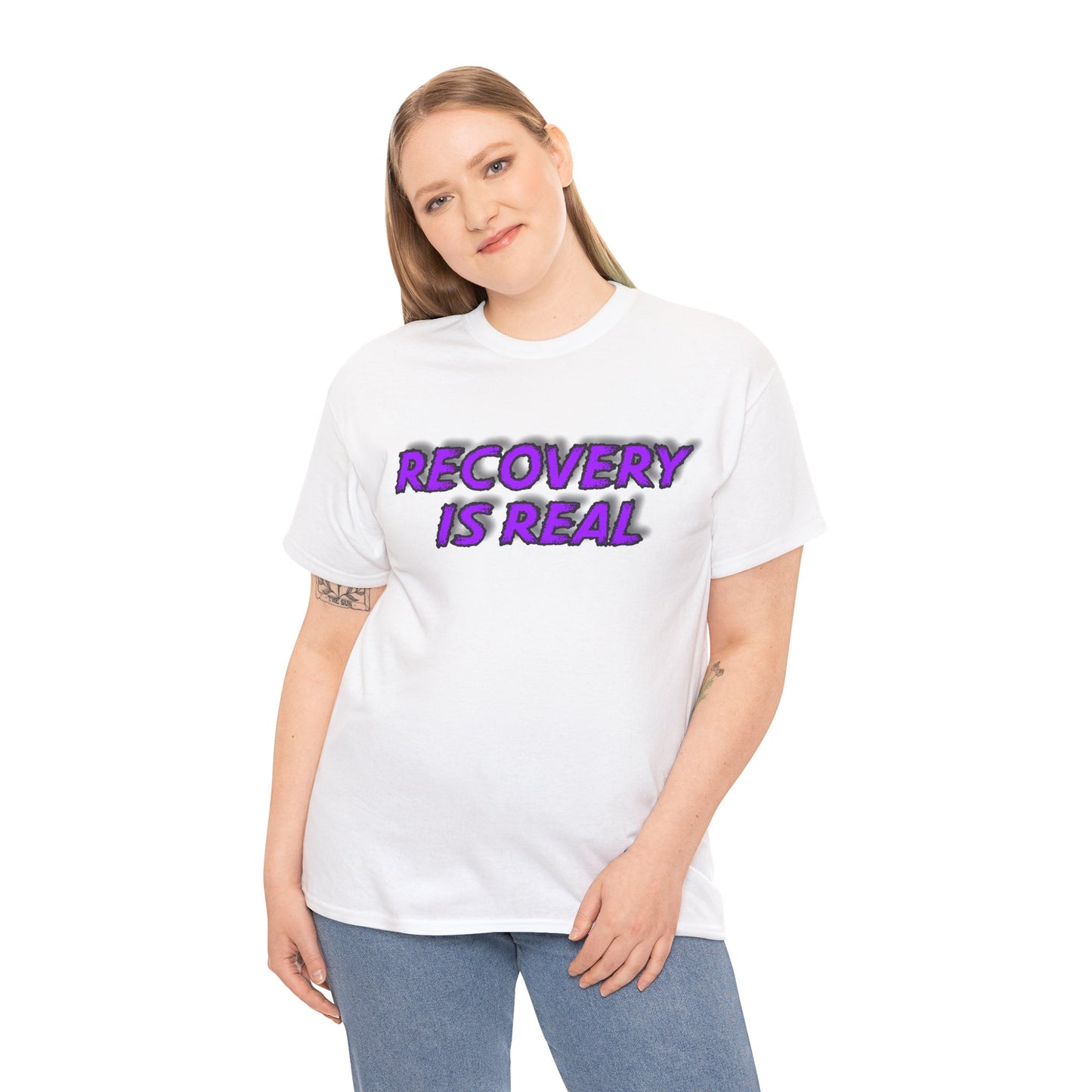 Recovery Is Real Unisex Heavy Cotton Tee