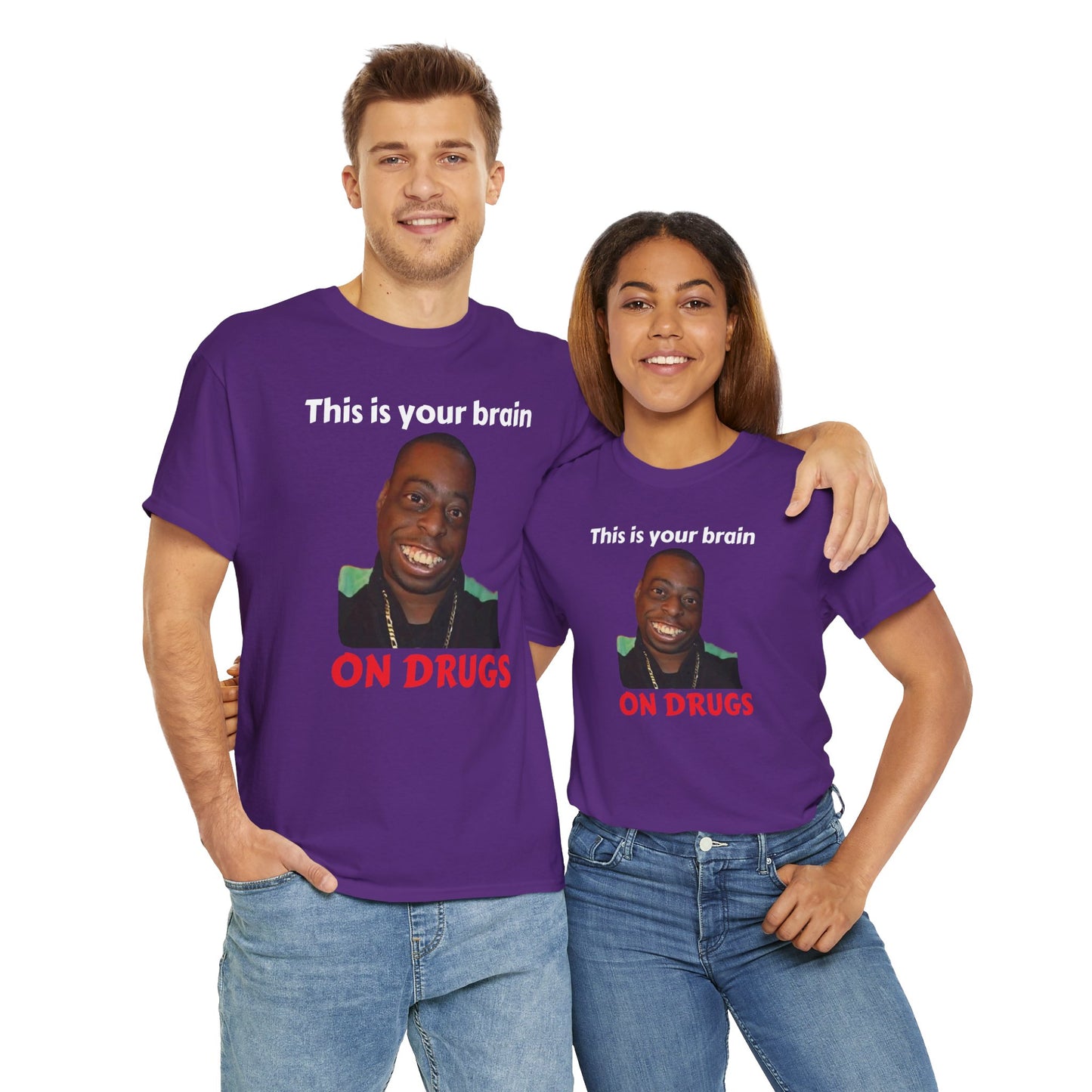 This is your brain on drugs Unisex Heavy Cotton Tee