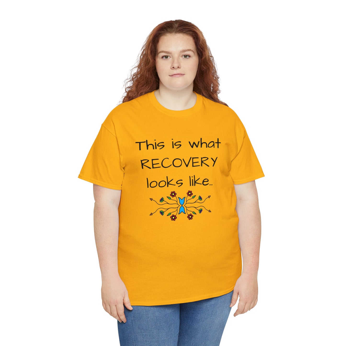 What RECOVERY looks like Unisex Heavy Cotton Tee