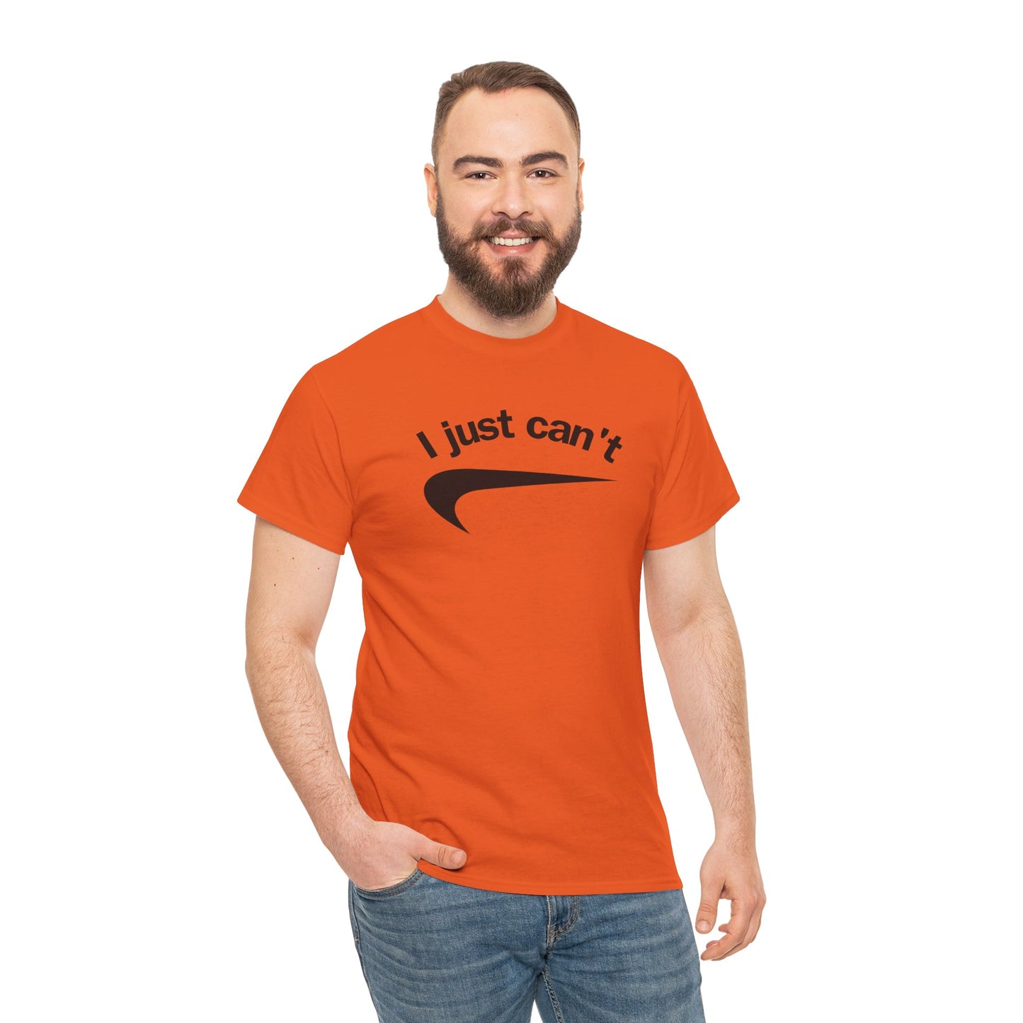 I just can't Unisex Heavy Cotton Tee