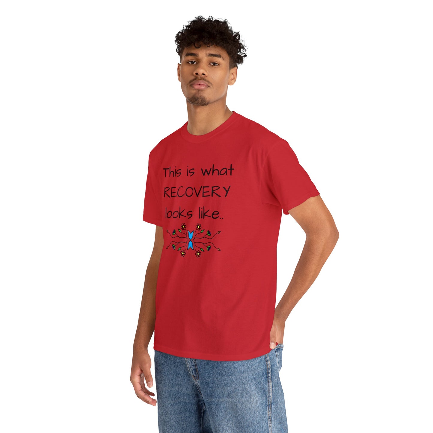 What RECOVERY looks like Unisex Heavy Cotton Tee