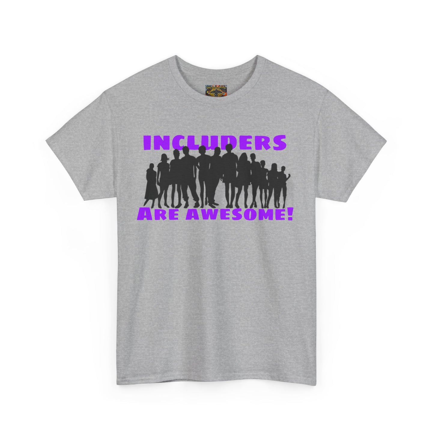 Includers are awesome Unisex Heavy Cotton Tee