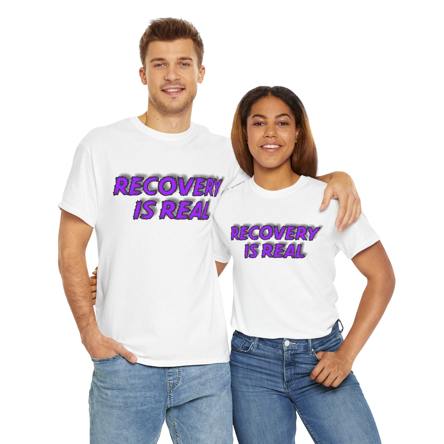 Recovery Is Real Unisex Heavy Cotton Tee