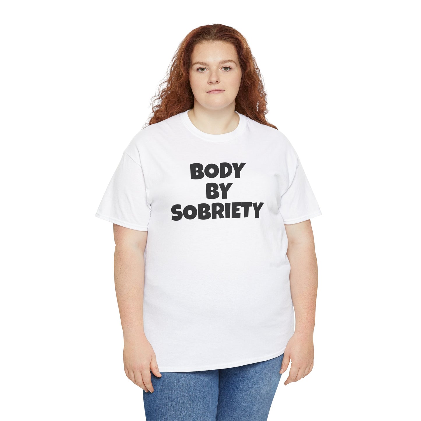 BODY BY SOBRIETY Unisex Heavy Cotton Tee